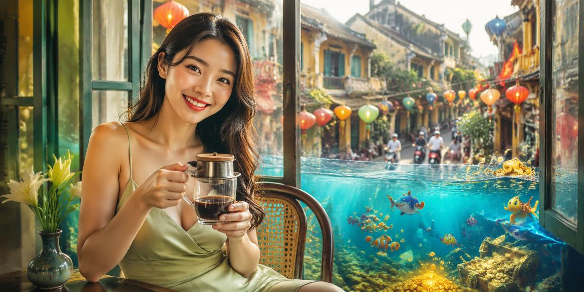Người dùng Hà Nội kiểm tra kết quả xổ số bên tách cà phê buổi sáng