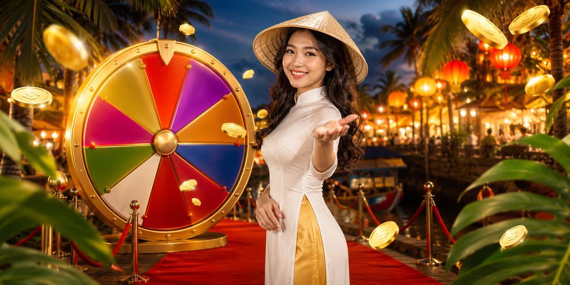Bàn roulette sôi động tại chợ đêm Huế trong không khí lễ hội
